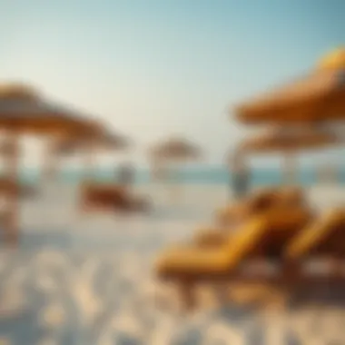 Comfortable beach amenities and facilities available for a relaxed experience