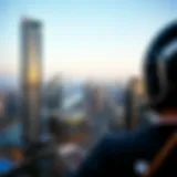 A skyline view of Dubai showcasing modern architecture