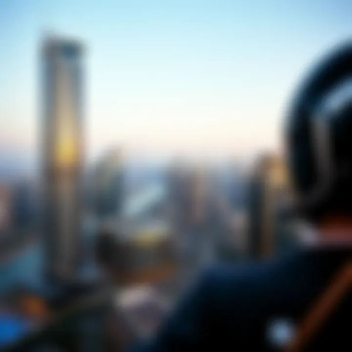 A skyline view of Dubai showcasing modern architecture