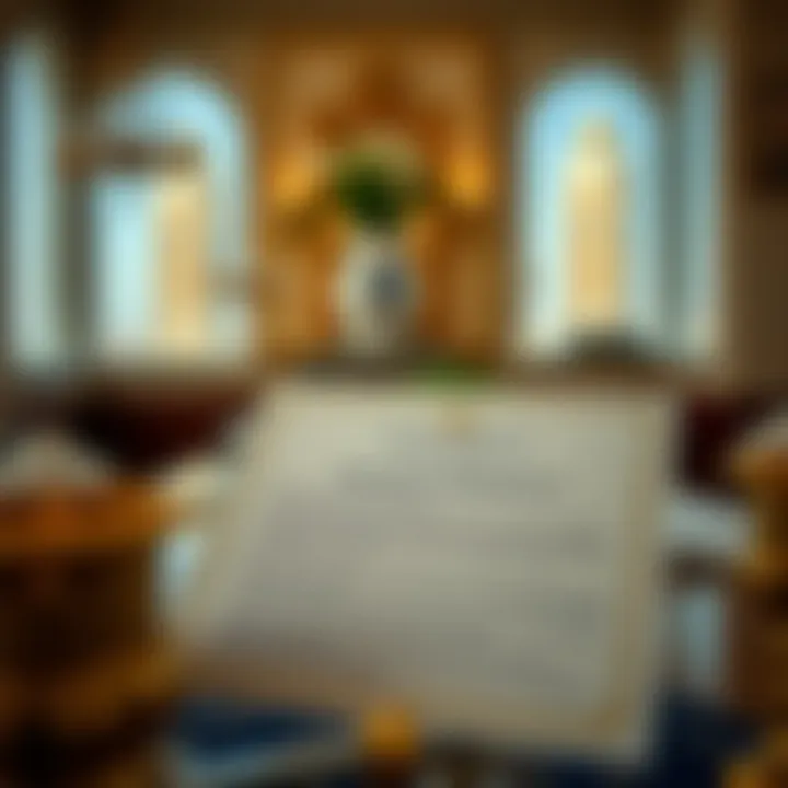 Legal documents representing residency requirements