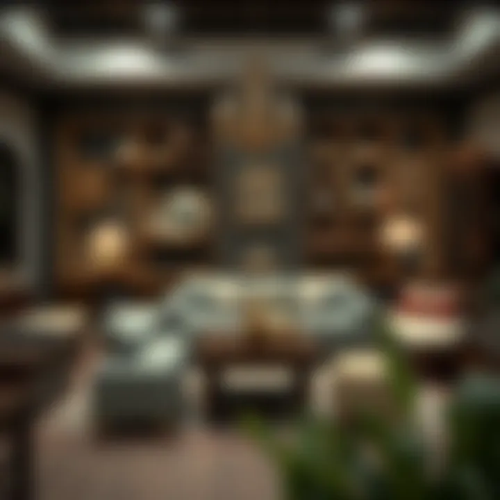 A collection of traditional furniture reflecting the rich cultural heritage of Dubai