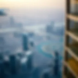 Aerial view showcasing the expansive urban landscape of Dubai