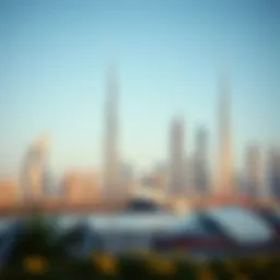 Majestic view of Dubai's skyline during the holiday season