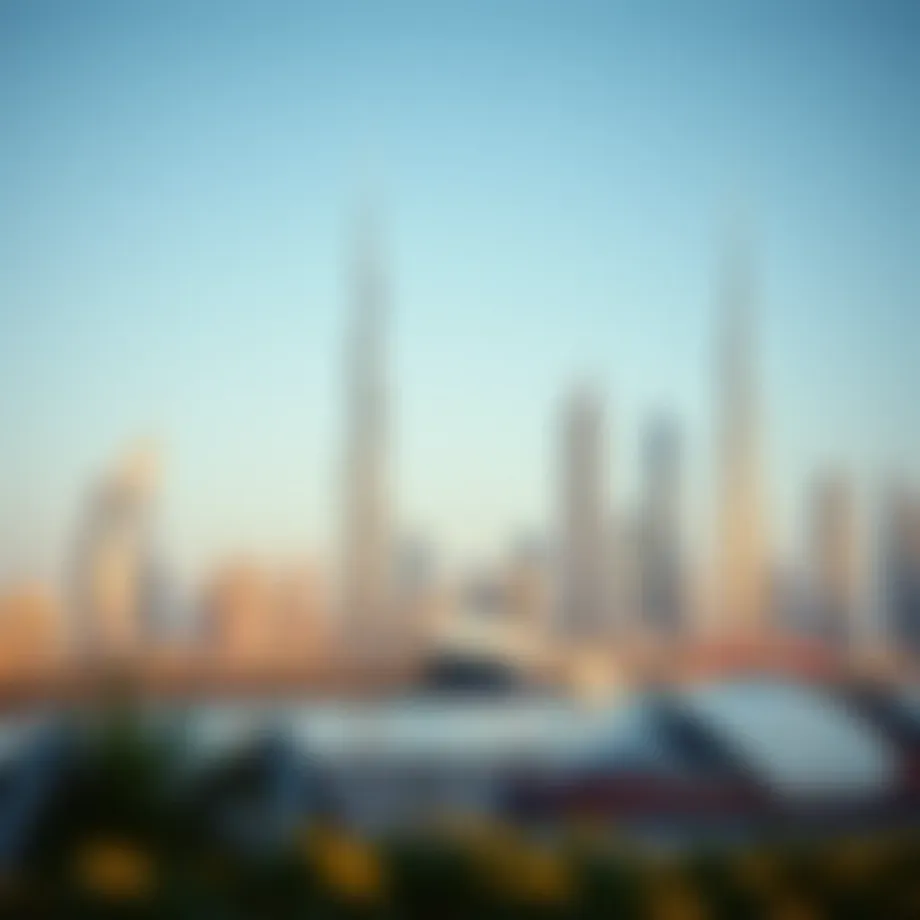 Majestic view of Dubai's skyline during the holiday season