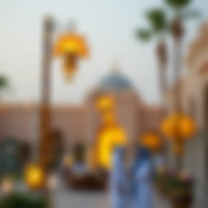 Traditional Emirati decorations during September festivities