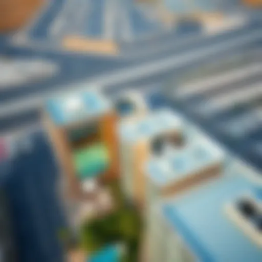Aerial view showcasing the architectural design of Vera Dubai