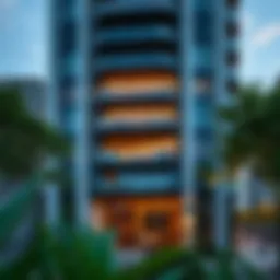 Stunning architectural facade of Vida Residence Downtown