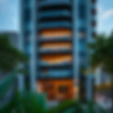 Stunning architectural facade of Vida Residence Downtown