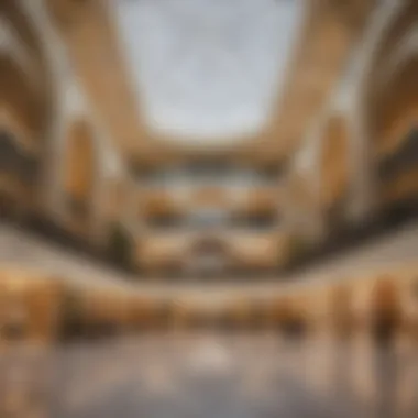 Interior view showcasing the grand architecture of Dubai Mall