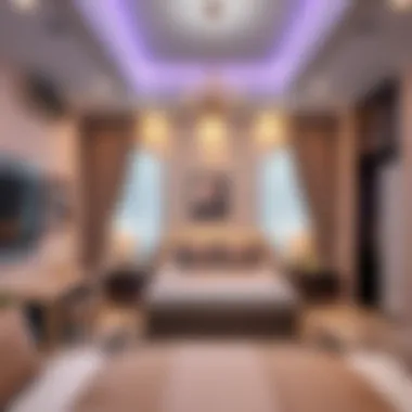 Amenities in Furnished Family Room Amenities in a furnished family room in Dubai