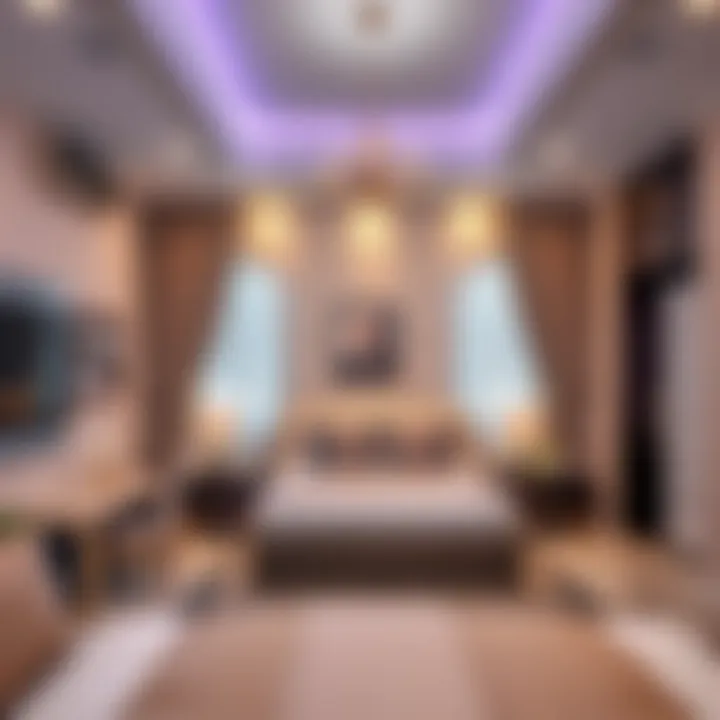 Amenities in Furnished Family Room Amenities in a furnished family room in Dubai