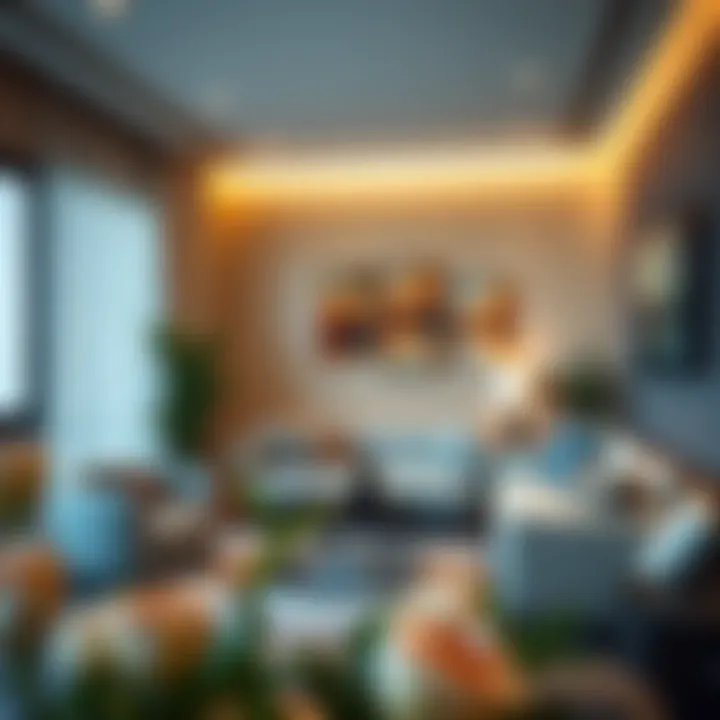 Cozy Seating Area in Family Room Cozy seating area in a furnished family room for rent