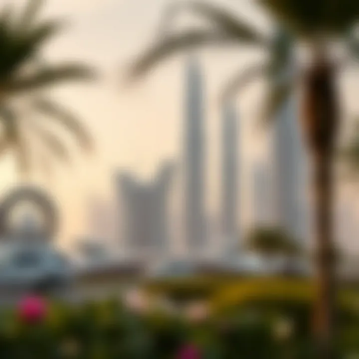 An artist's rendition of a sustainable smart city