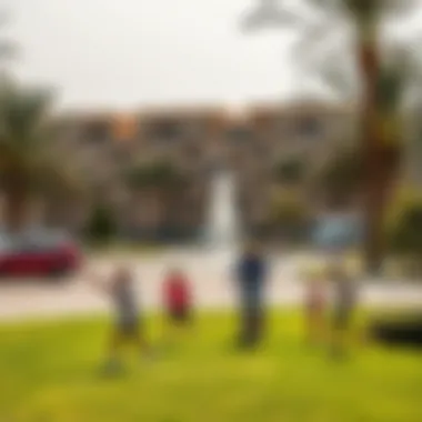 Community Park in Ghala Garden Community park in Ghala Garden with families enjoying outdoor activities