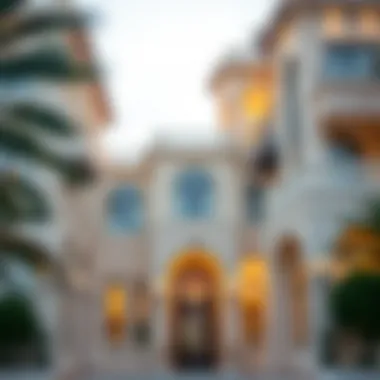 Luxury Villa in Ghala Garden Close-up of a luxury villa in Ghala Garden highlighting architectural details