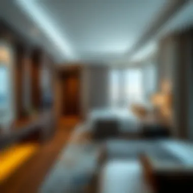 Stylish guest room featuring modern amenities in Grand Mercure Dubai Airport