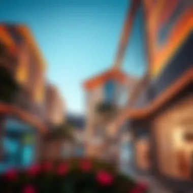 A vibrant view of Hamriya Shopping Center showcasing its architectural elegance