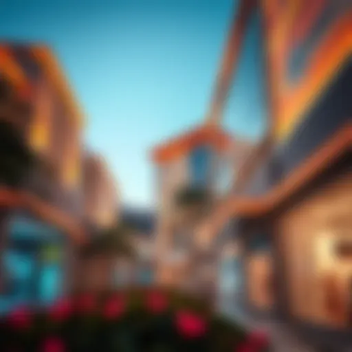 A vibrant view of Hamriya Shopping Center showcasing its architectural elegance