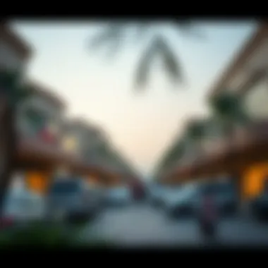 The bustling community atmosphere around Hamriya Shopping Center