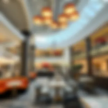 A delightful dining area offering various culinary options in Hamriya Shopping Center