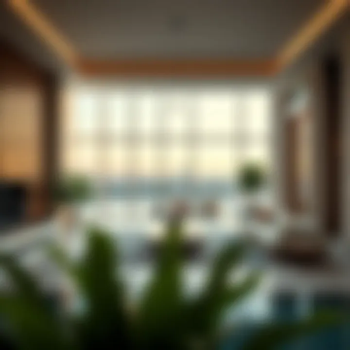 Elegant interior design of a modern villa in Mohammed Bin Rashid City District One highlighting luxury living