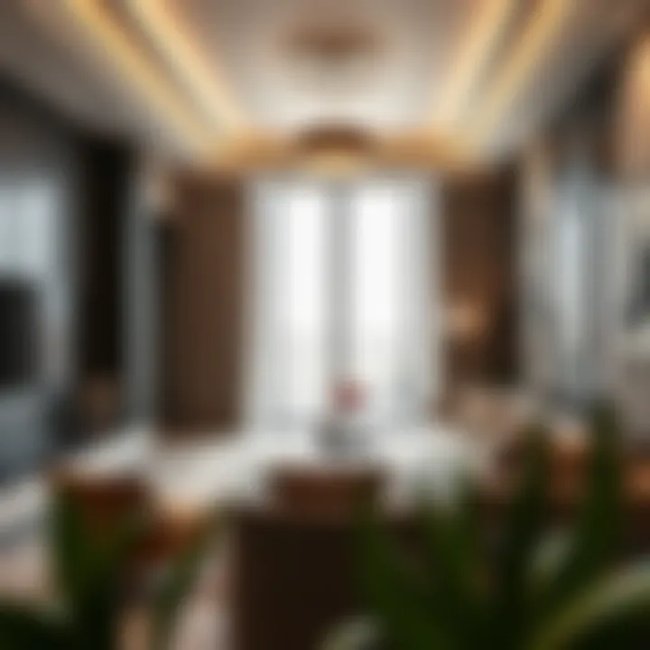 Interior shot of a luxury apartment in Moosa Tower