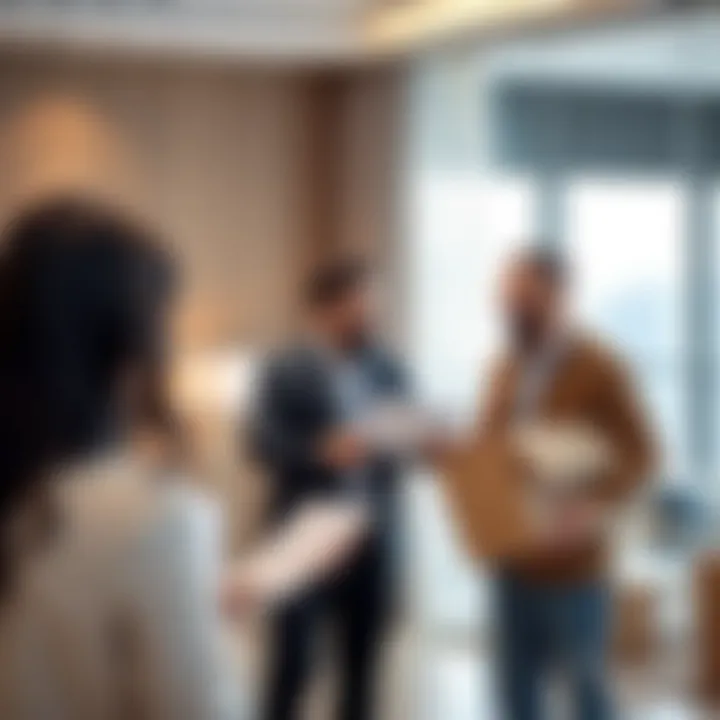 Consultation for Moving Services A representative discussing moving options with a client