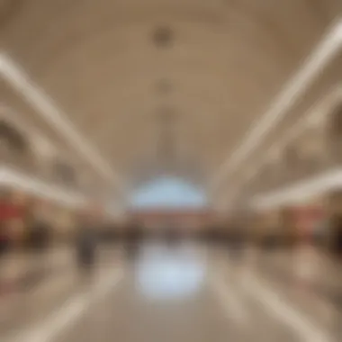 Interior of Mall of Emirates Metro Station highlighting modern architecture