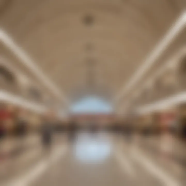 Interior of Mall of Emirates Metro Station highlighting modern architecture