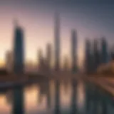 View of Dubai skyline symbolizing residency