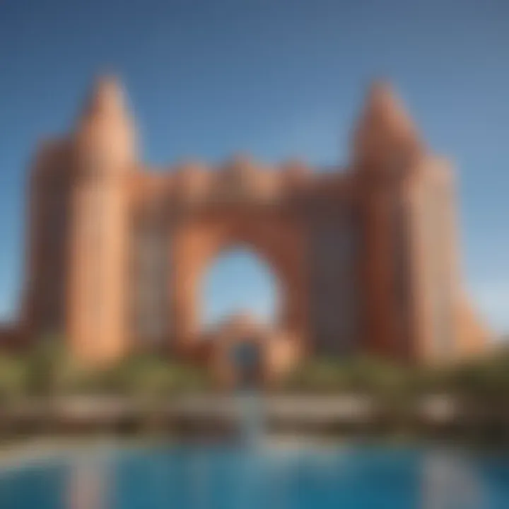 Stunning architecture of the Atlantis resort on Palm Jumeirah