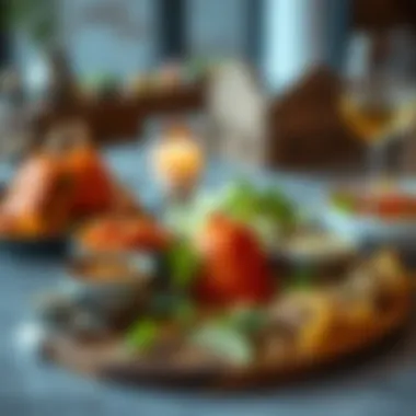 A selection of modern dishes inspired by traditional Ramadan cuisine