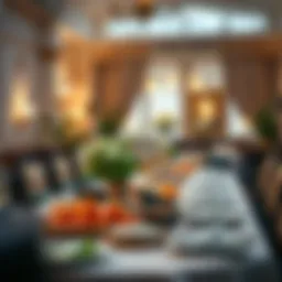 A beautifully arranged table for Ramadan Iftar with traditional dishes