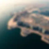 A stunning aerial view showcasing the landscape of Reem Island