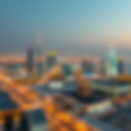 A panoramic view of Shweifat Khalifa showcasing its skyline
