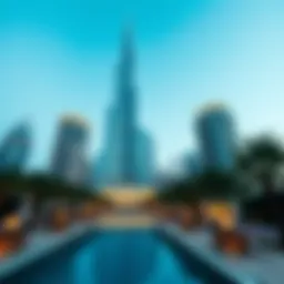 The Burj Khalifa, the tallest structure in the world, showcasing its stunning design and height