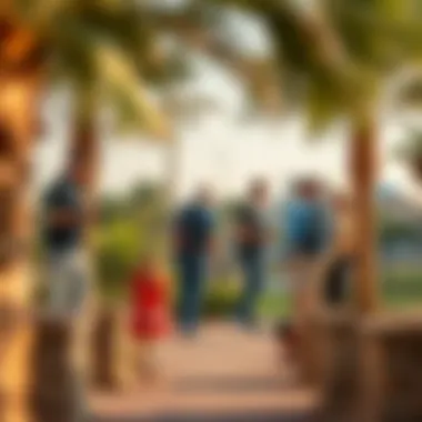 Vibrant community life in Alain Park featuring outdoor activities and social gatherings.