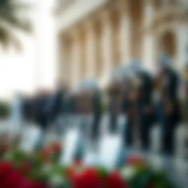 Honoring Sacrifices through Wreath Laying Wreath laying ceremony