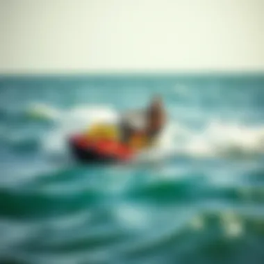 Exciting Water Sports in Umm Al Quwain A thrilling water sports activity in Umm Al Quwain, with adrenaline-seekers enjoying the waves.