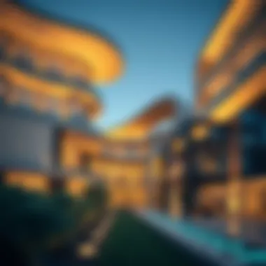 Modern architecture in Dubai's core real estate