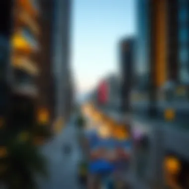 Map highlighting key neighborhoods in Dubai's real estate