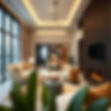 Modern apartment interior in Dubai with elegant design