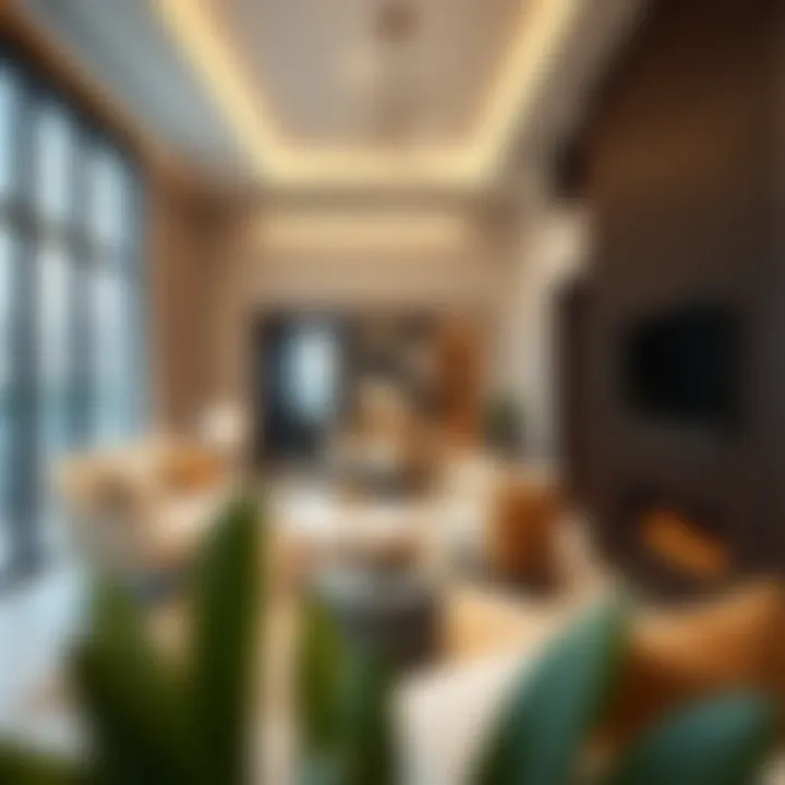 Modern apartment interior in Dubai with elegant design