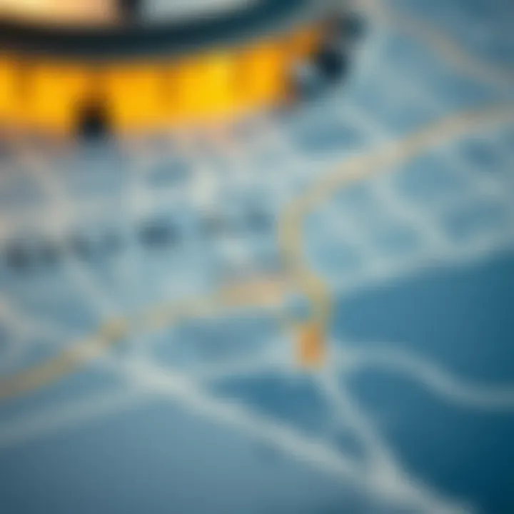 Map highlighting the strategic location of Dubai Terminal 1 in relation to major transport links