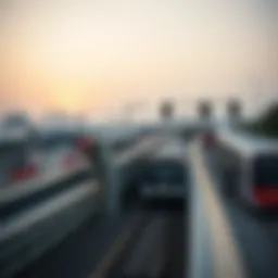 Overview of Dubai Metro Station