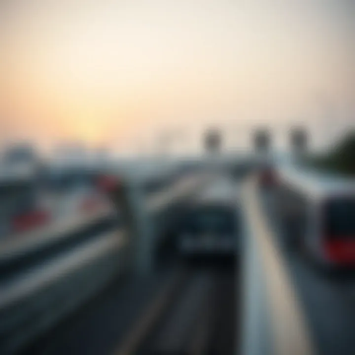 Overview of Dubai Metro Station