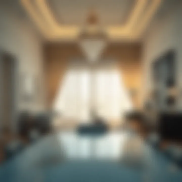 Elegant interior design of a core real estate property in Dubai