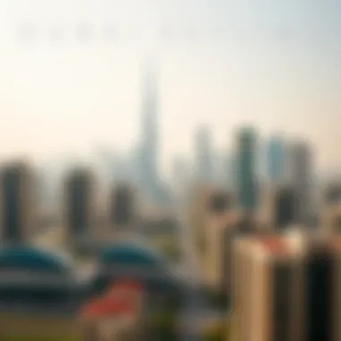 Dubai Skyline: The Landscape of Rental Properties A skyline view of Dubai showcasing residential buildings