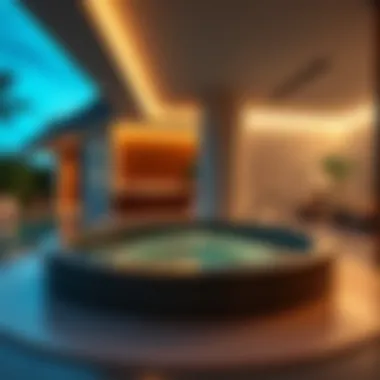 Luxurious spa amenities in a modern property