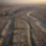 Aerial view of Dubai skyline showcasing luxury real estate